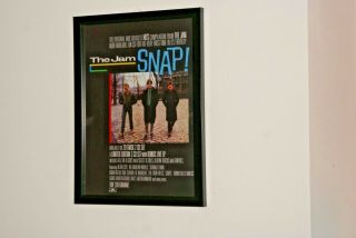 The Jam Framed A4 Rare 1983 ` Snap ` Album Promo Art Poster