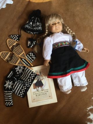 Kirsten American Girl Doll And A Winter Story Book 1988