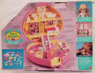 Lucy Locket Polly Pocket Carry N Play Dream House COMPLETE w/ Box,  Bonus 2
