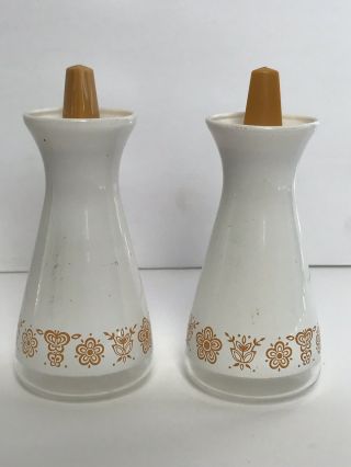 Vintage Corelle Gold Butterfly Salt And Pepper Shakers And Extra Spring Blossom 2