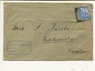 Cape Of Good Hope 2½d On Cover To Sweden,  East Lonfon 25.  3.  1900