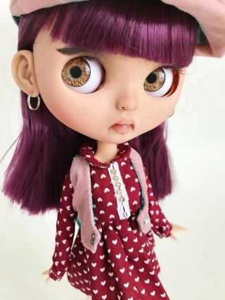 Ooak Custom Blythe Doll Vivian By Annablythedesigns Russia & Wonderful