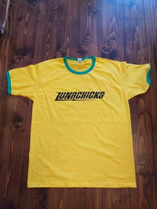 Lunachicks Unworn Lge Ringer T Shirt,  L7 Misfits Ramones Damned Punk Dead Boys