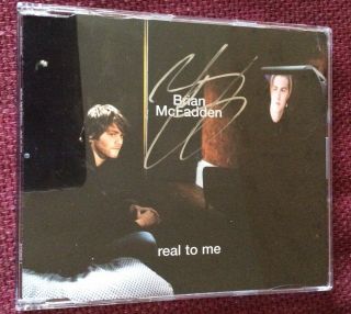 Brian Mcfadden Westlife Real To Me Cd 1 Single Autograph Signed