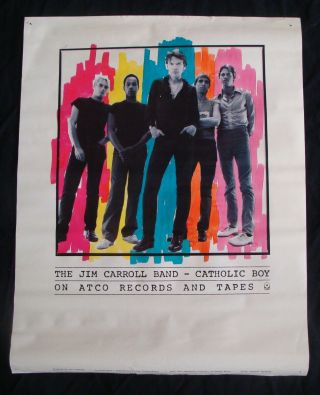 Jim Carroll Band Album Poster Catholic Boy Record Store Promo