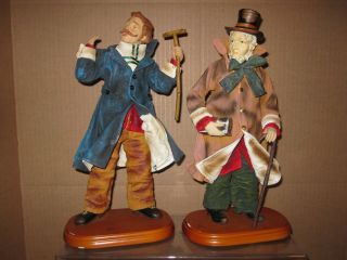 Toys And Hobbies 2 Figures Ebenezer Scrooge & Bob Cruchet.
