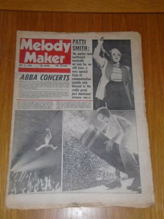 Melody Maker 1976 May 22 Patti Smith Elton John Abba Rolling Stones Mick Jagger
