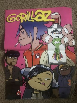 Gorillaz Rare 2001 Promo Poster 24x18