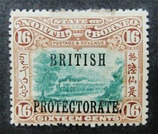 Nystamps British North Borneo Stamp 123 Og H $150 J8y542