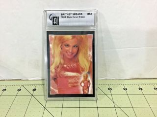 Britney Spears Worn Dress Swatch Card 1963 Style Coral Dress,