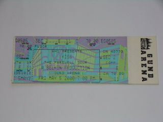 Kiss Band Full Ticket Stub May 5 2000 Farewell Concert Tour Cleveland Ohio