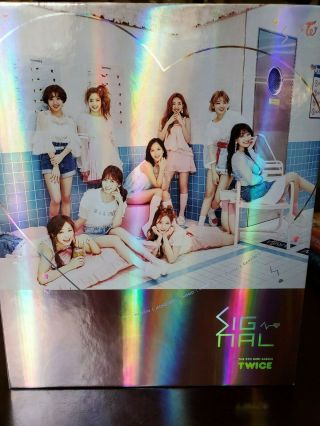 Twice 4th Mini Album Signal Pink Version,  Cd,  Photocards,