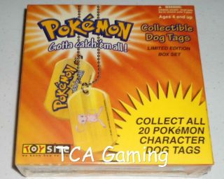 Pokemon Collectible Dog Tags Limited Edition Sears Exclusive Box Set