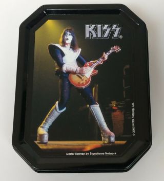 Kiss Band Ace Frehley Official Tin Stash Box 2002 Love Gun Alive 2 Tour