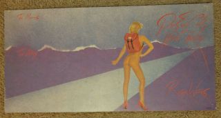 Rare Promo Card Poster - Roger Waters - Pros Cons Of Hitch Hiking