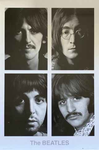 The Beatles Group Shot White Album Poster 24 X 36