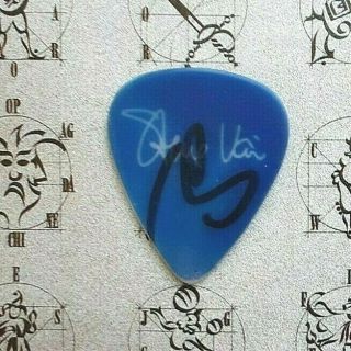 Steve Vai Stillness In Motion Tour Personally Signed Pink Guitar Pick
