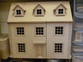 Dolls House 1/12 Scale The Grange 6 Room House Kit 30 " Wide 15 " Deep By Dhd