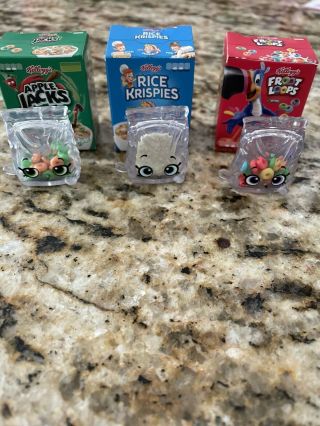 Shopkins Real Littles Froot Loops Rice Krispies Apple Jacks Cereal