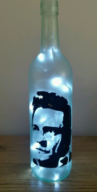 Johnny Cash Bottle Lamp