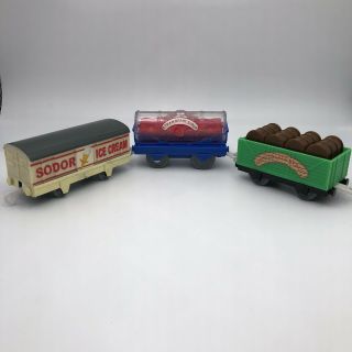 Thomas Trackmaster Sodor Ice Cream Factory Cars Set Chocolate Strawberry