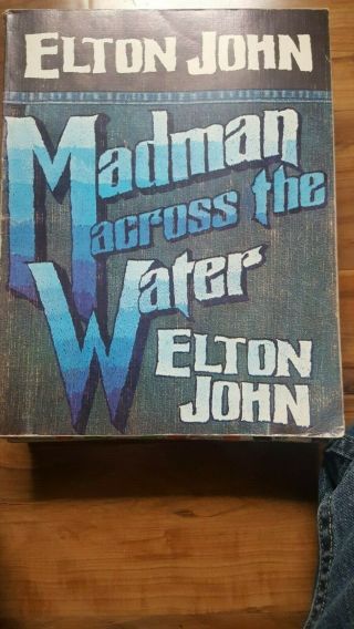 Elton John Madman Across The Water 1971 Songbook Sheet Music 9 Songs 64 Pages