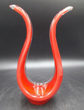Stunning Vintage Murano Red/Clear Glass Sculpture,  Ornament. 3