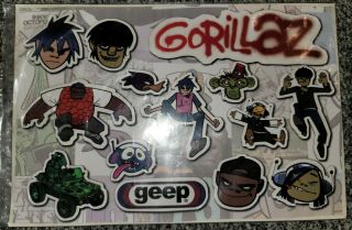 Gorillaz Geep Offical Promo Only Stickers