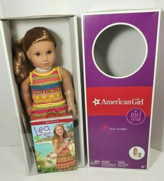 American Girl Of The Year 2016 Lea Clark 18” Doll W/ Book & Accessories