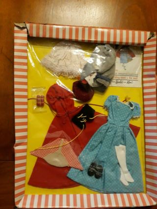 Vintage 1963 Barbie Little Red Riding Hood Costume In Package.