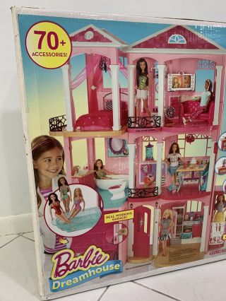 Mattel Barbie DreamHouse Doll House Playset Pink 4 Ft Tall 70,  Accessories 2