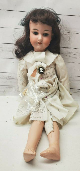 Antique Armand Marseille 390 A8m Bisque Head Doll 24 " Composition Body