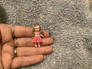 Miniature Handmade Mini 1/24 Half 1/2 Scale Little Girl Child Ooak Dollhouse