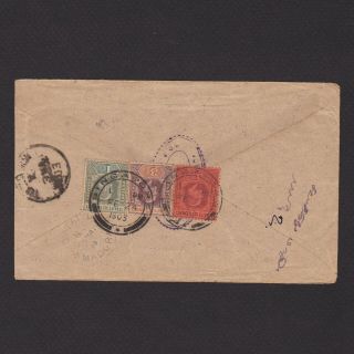 Malaya Straits Settlements 1903,  Cover From Singapore To Madura
