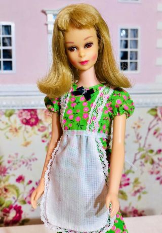 Vintage 60s Francie Barbie Doll Blonde Flip Japan & Dress
