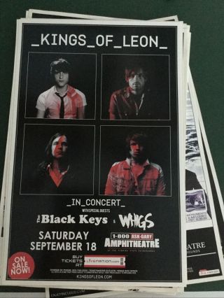 Kings Of Leon In Concert With The Black Keys And Whigs Card Stock Poster