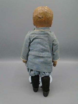 Antique Stockinette & Cloth Sateen Doll Martha Chase Brown Eyed Boy 13 