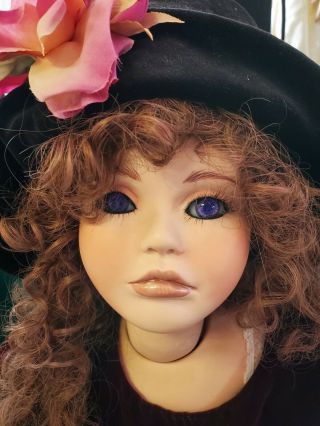 Absolutely Porcelain 42 " Artist Doll Jenny Handcrafted By Josephine