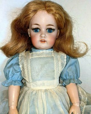 Antique German 23” J D Kestner 214 Character Girl Doll Jdk