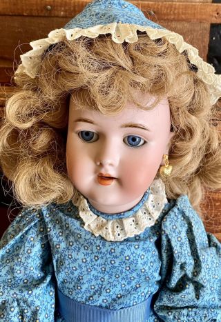 22” Antique C1890 109 Heinrich Handwerck German Bisque Doll