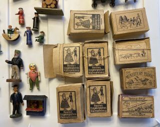 Antique Miniature Wood Doll House Furniture,  Made In Germany 5