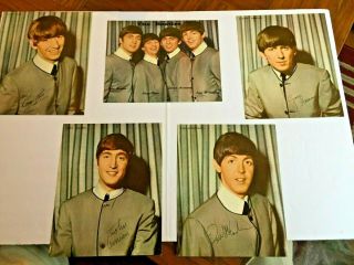 " The Beatles " - John Paul Ringo George - Rare 1964 Color Photographs