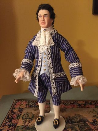 Handsome Artisan Miniature Dollhouse French Georgian Man Doll