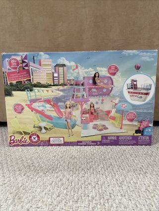 Mattel Barbie Pink Passport Vacation Princess Cruise Ship |