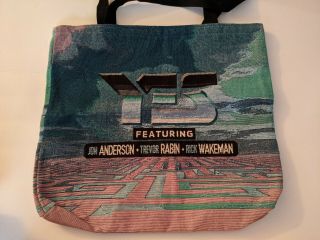 Rare Yes Vip Record Tote Bag Jon Anderson Rick Wakeman Progressive Rock Official