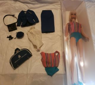 Vintage Barbie Bendable Leg American Girl Blonde Hair Doll 1958