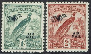 Guinea 1931 Dated Bird Airmail 1/ - And 2/ -