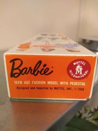 VINTAGE BARBIE BOX ONLY FOR WHITE GINGER BUBBLE CUT 6