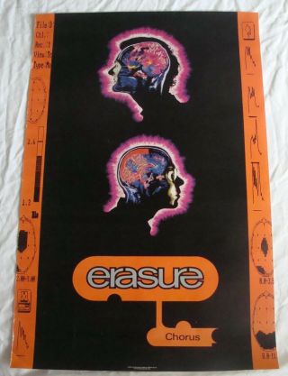 Erasure Album Poster Chorus Record Store Promo 1991
