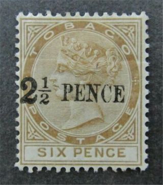 Nystamps British Tobago Stamp 13 Og H $100 N27y2588